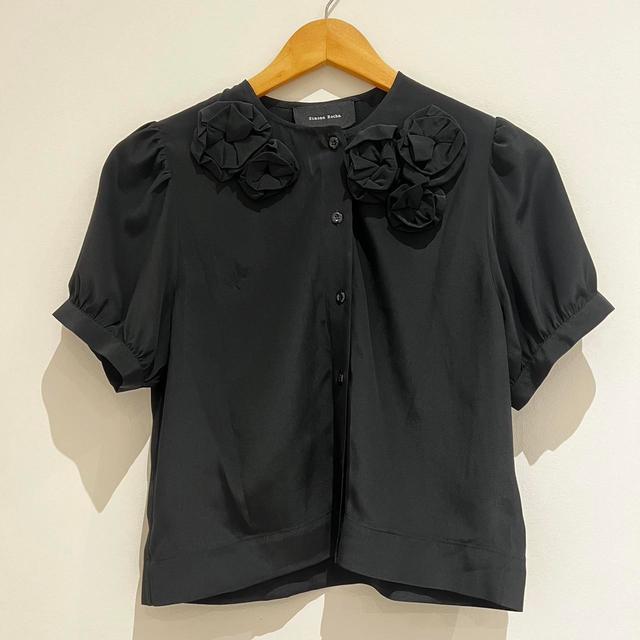 Simone Rocha Women's Blouse - Black - 4 on Productcaster.