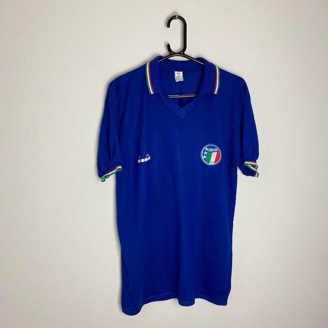 Diadora Men's T-shirt - Blue - XL on Productcaster.