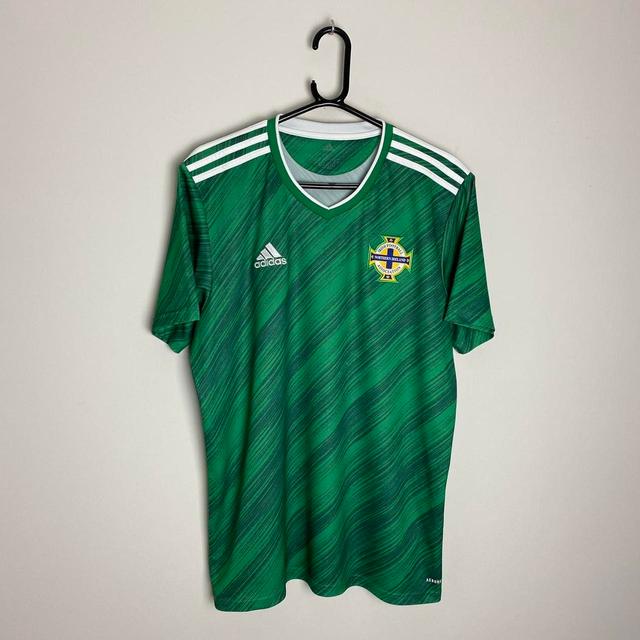 Adidas Men's T-shirt - Green - L on Productcaster.