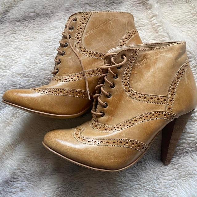 Women's Ankle Boots - Tan/Brown - UK 6.5 on Productcaster.