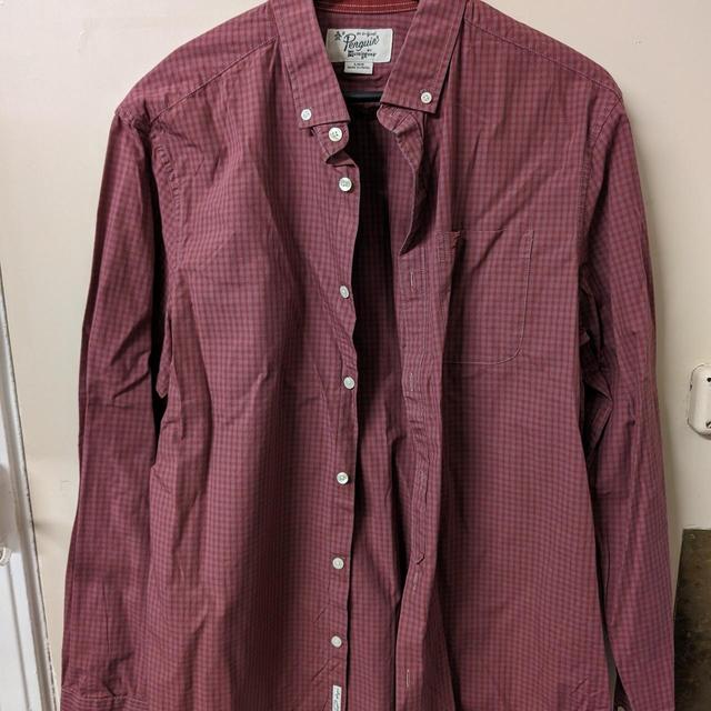 Men's Shirt - Burgundy - L on Productcaster.