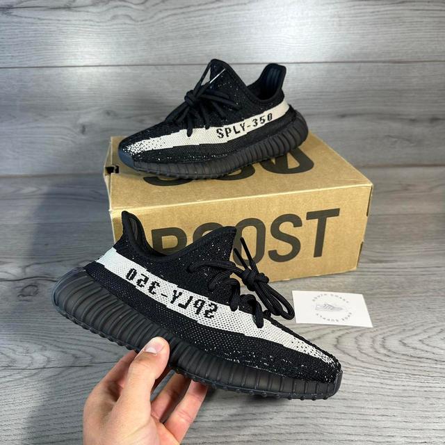 Yeezy Women's Trainers - Black/Cream - UK 3.5 on Productcaster.