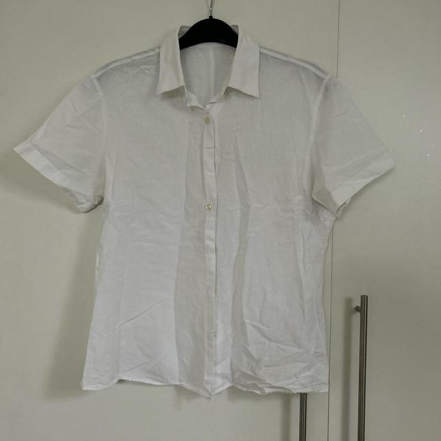 Women's Blouse - White - L on Productcaster.