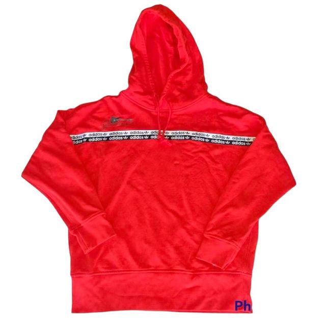 Adidas Women's Hoodie - Red - 10 on Productcaster.