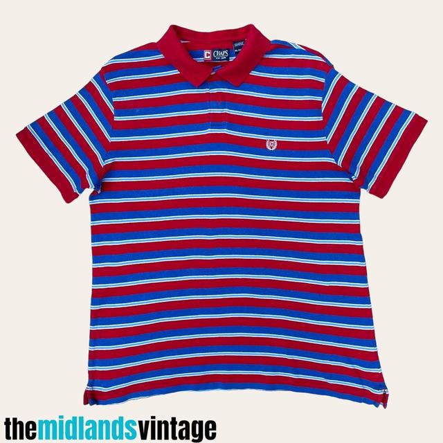 Chaps Men's Polo shirt - Red/Blue - XL on Productcaster.