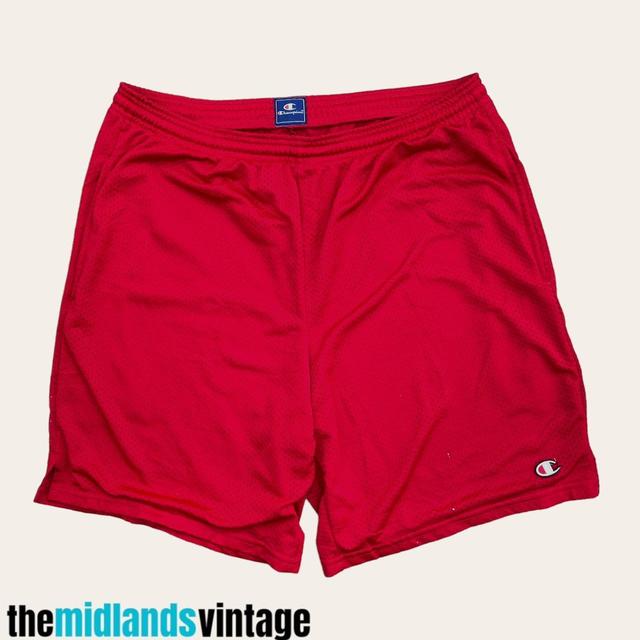 Champion Men's Shorts - Red/White - L on Productcaster.