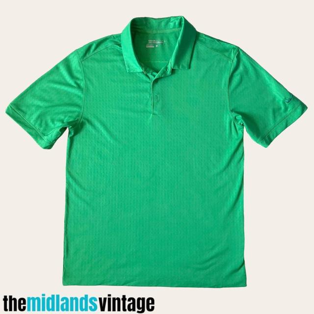 Nike Men's Polo shirt - Green/White - S on Productcaster.