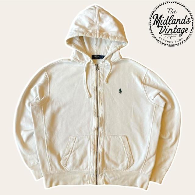 Polo Ralph Lauren Men's Hoodie - Cream/White - XL on Productcaster.