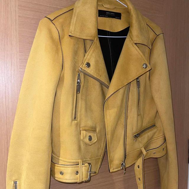 Zara Women's Casual Jacket - Yellow - S on Productcaster.