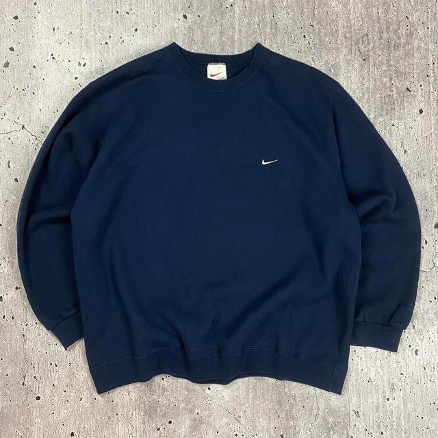 Nike Men's Sweatshirt - Blue/Navy - XL on Productcaster.