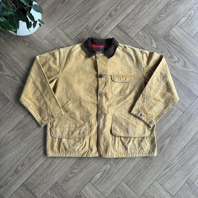 Vintage Men's Bomber Jacket - Tan - L on Productcaster.