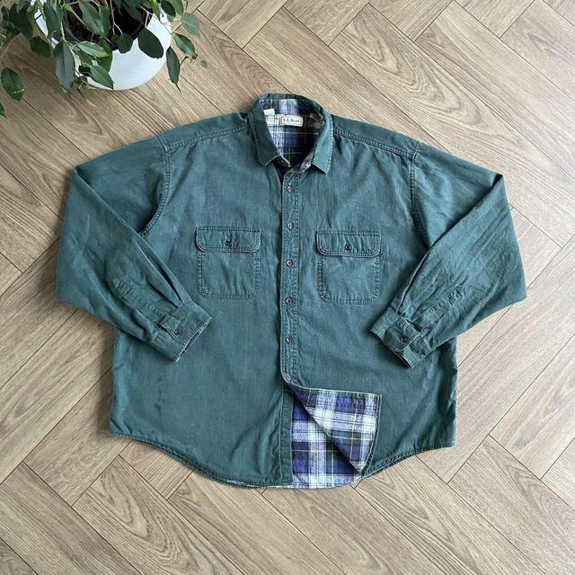 L.L.Bean Men's Shirt - Green - XXL on Productcaster.