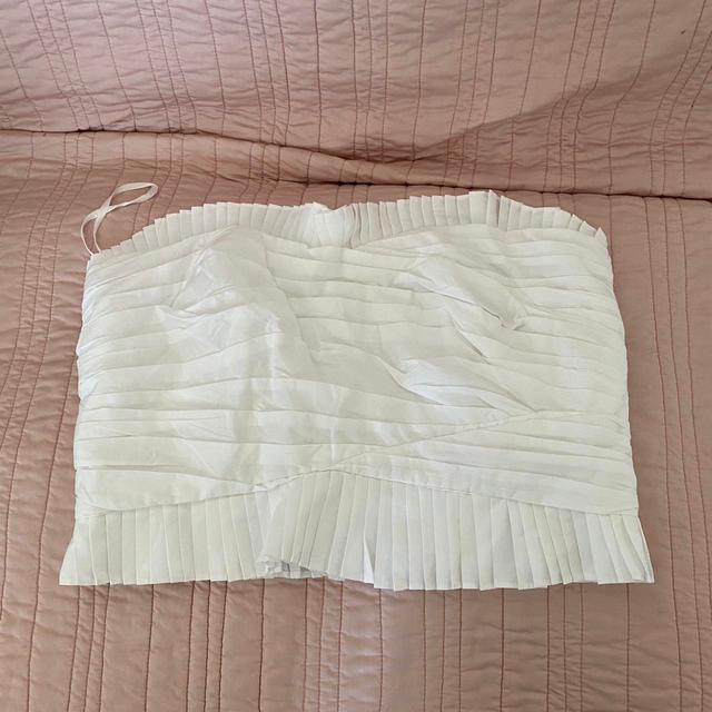 Anthropologie Women's Crop top - White - L on Productcaster.