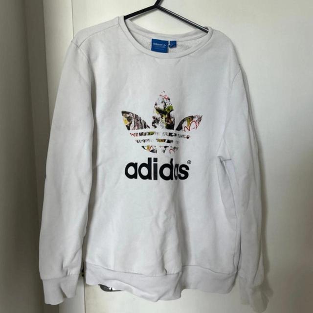 Adidas Men's Sweatshirt - White - XL on Productcaster.