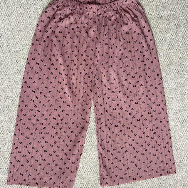 Preloved Women's Wide leg Trousers - Pink - UK 8 on Productcaster.