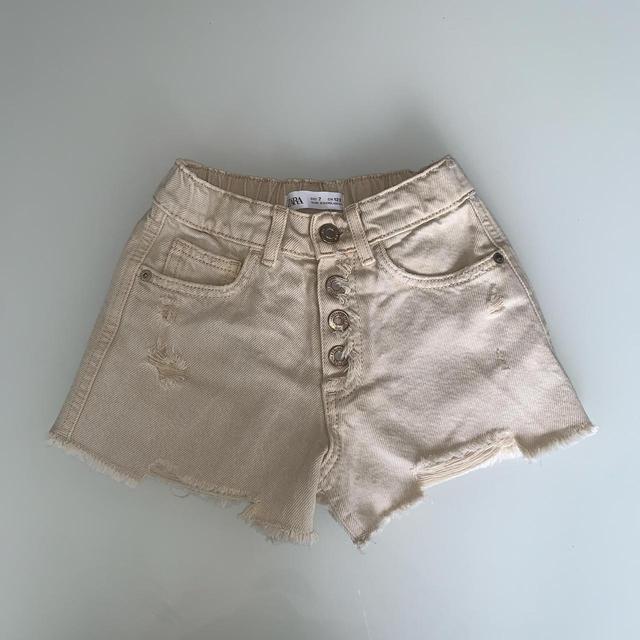 Zara Kids' Shorts - Cream - 7 years on Productcaster.