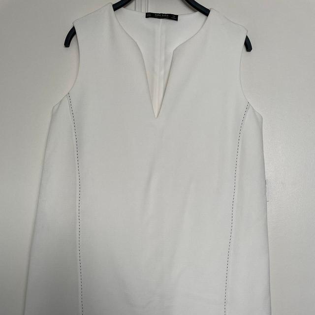 Zara Women's Polyester Dress - White - M on Productcaster.