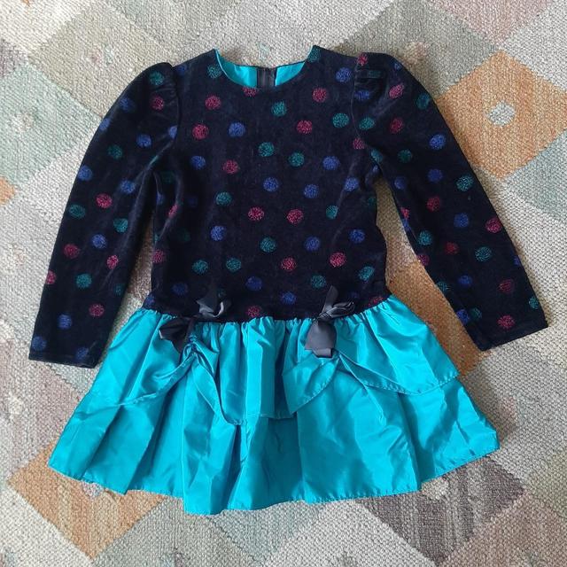 Vintage Kids' Nylon Dress - Blue/Multi - 6 years on Productcaster.