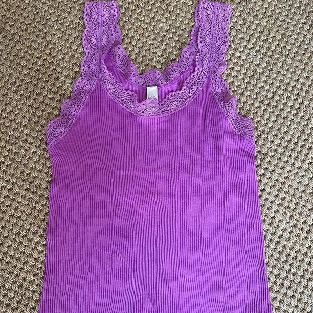 Banana Republic Women's Crop top - Purple - 4 on Productcaster.