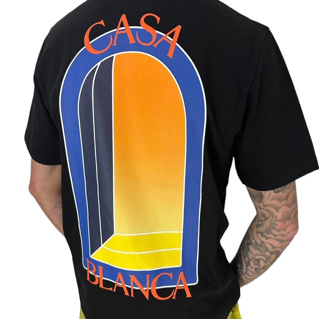 Casablanca Men's T-shirt - Black - S on Productcaster.