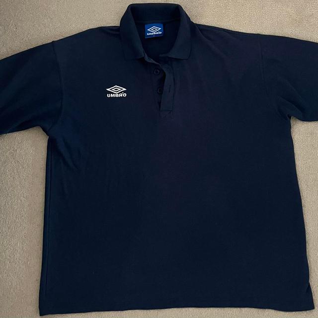 Umbro Men's Polo shirt - Navy/Black - XL on Productcaster.