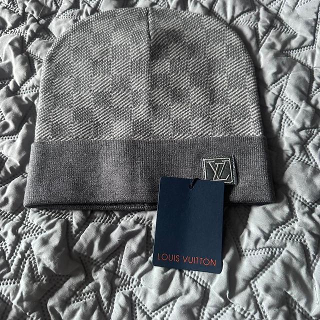 Louis Vuitton Men's Beanies - Grey on Productcaster.