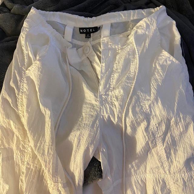 Motel Women's Trousers - White - UK 8 on Productcaster.