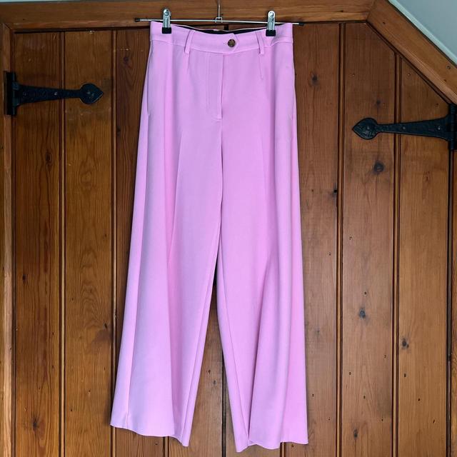 Marks & Spencer Women's Wide leg Trousers - Pink - UK 8 on Productcaster.