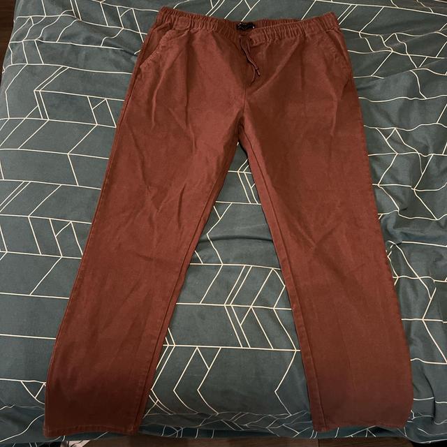 ASOS Design Men's Chino Trousers - Burgundy/Brown - L on Productcaster.