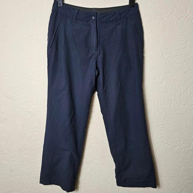 Preloved Women's Trousers - Navy - UK 10 on Productcaster.