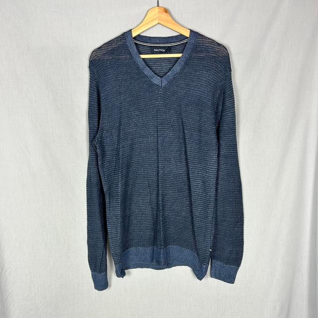 Nautica Men's Jumper - Blue - L on Productcaster.