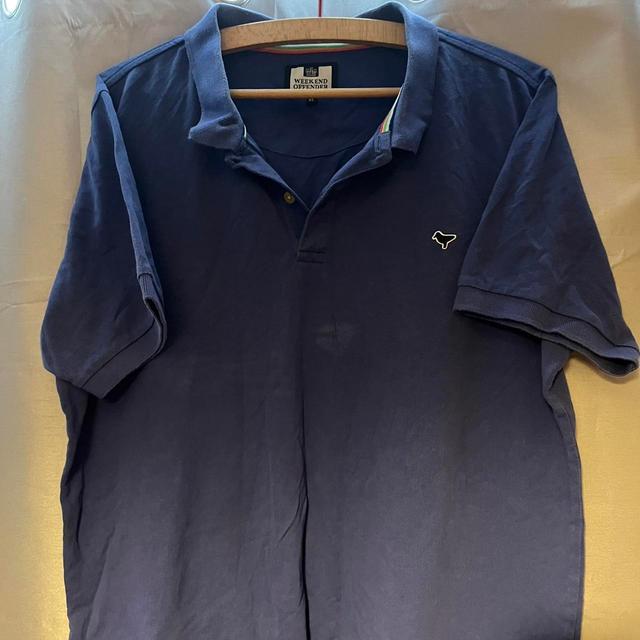 Weekend Offender Men's Polo shirt - Navy - L on Productcaster.