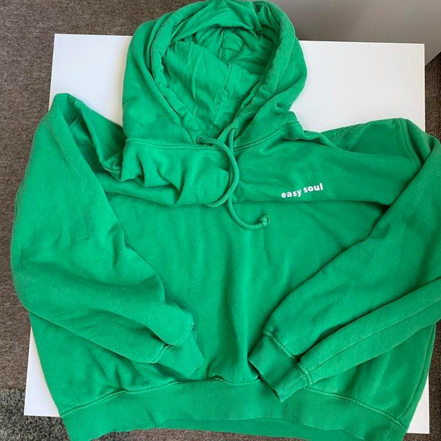 H&M Women's Hoodie - Green - L on Productcaster.