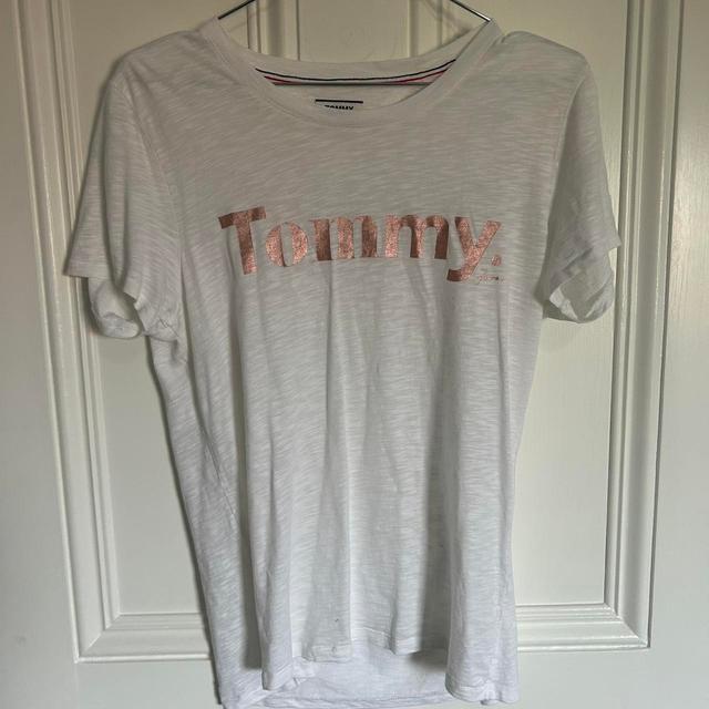 Tommy Hilfiger Women's T-shirt - White - One size on Productcaster.