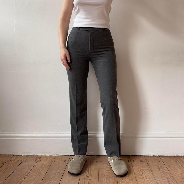 Stefanel Women's Trousers - Grey - UK 8 on Productcaster.