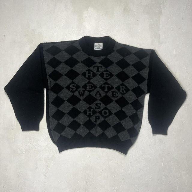 Vintage Men's Sweatshirt - Black - L on Productcaster.