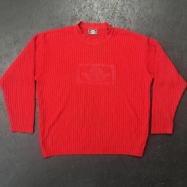 Vintage Men's Sweatshirt - Red - S on Productcaster.