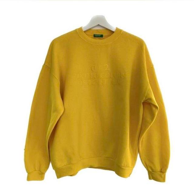 United Colors of Benetton Women's Sweatshirt - Yellow - S on Productcaster.