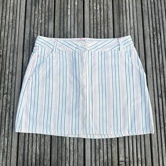 H&M Women's Skirt - White/Multi - UK 10 on Productcaster.