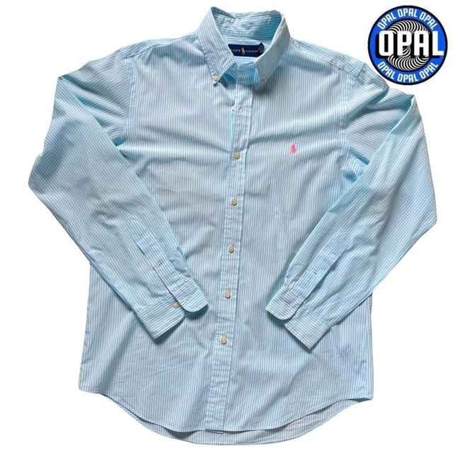 Ralph Lauren Men's Shirt - Blue/White - M on Productcaster.