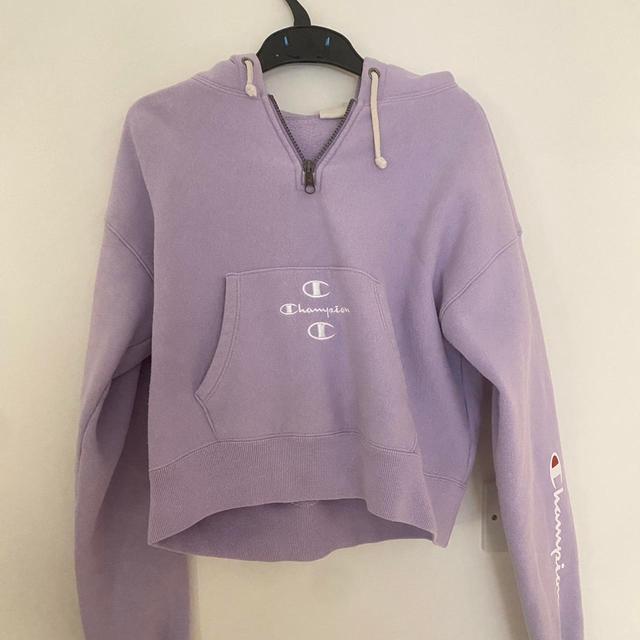 Champion Women's Hoodie - Purple - XS on Productcaster.