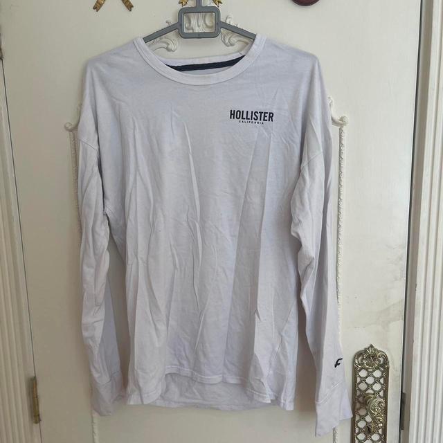 Hollister Co. Men's T-shirt - White - S on Productcaster.