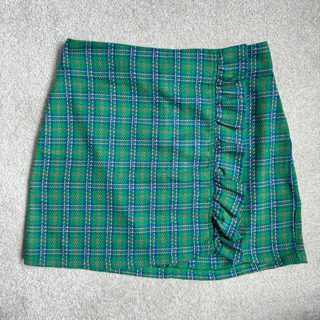 Topshop Women's Skirt - Multi/Green - UK 6 on Productcaster.