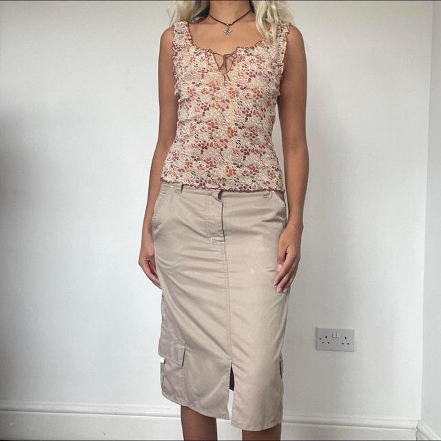 O'Neill Women's Midi Skirt - Cream - 32" on Productcaster.