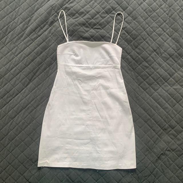 Pull&Bear Women's Bodycon Dress - White - S on Productcaster.