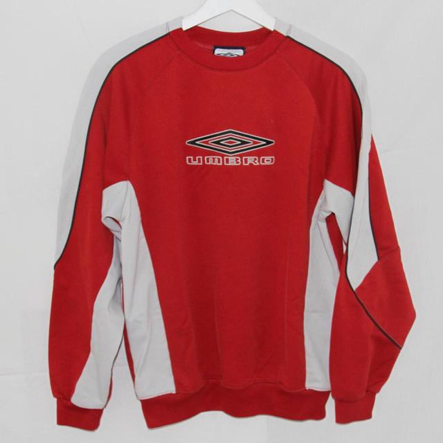 Umbro Women's Sweatshirt - Red/White - S on Productcaster.