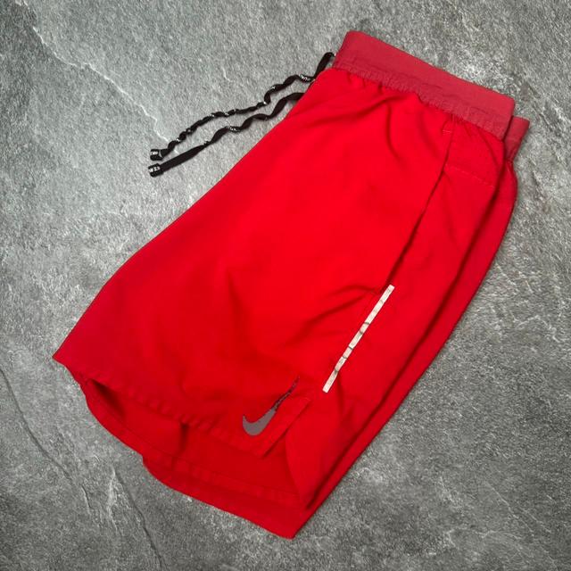 Nike Men's Shorts - Red - M on Productcaster.