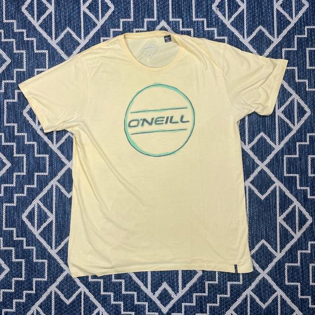 O'Neill Men's T-shirt - Yellow/Cream - XL on Productcaster.