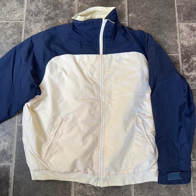 Nike Men's Jacket - Cream/Navy - M on Productcaster.