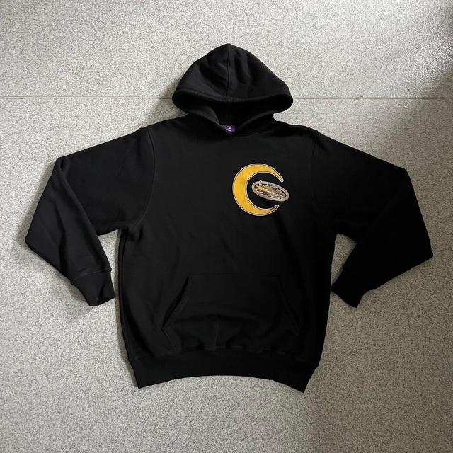 Corteiz Men's Hoodie - Black/Yellow - L on Productcaster.